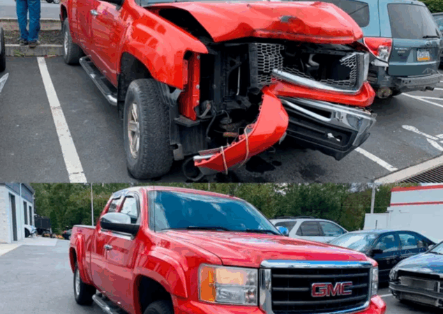 Professional Major Accident Repairs Glenfield technician restoring damaged vehicle